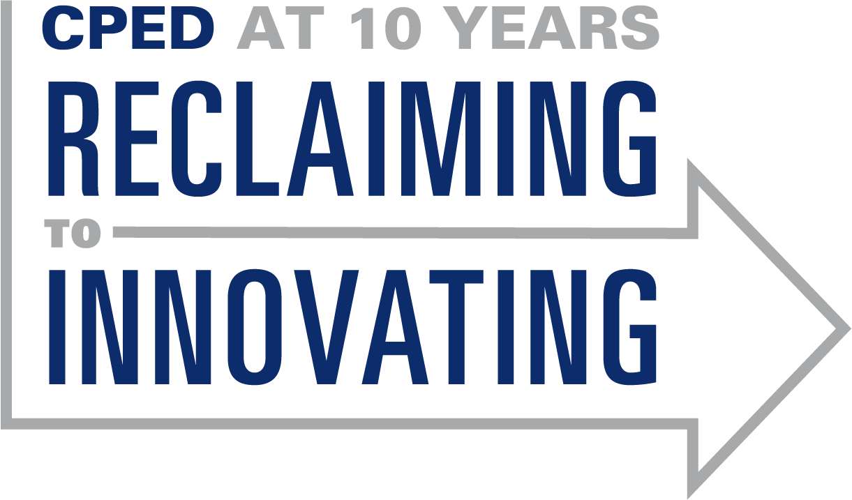 CPED 10th anniversary logo